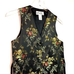 Vintage Ann Loy Originals Floral Lined Vest
